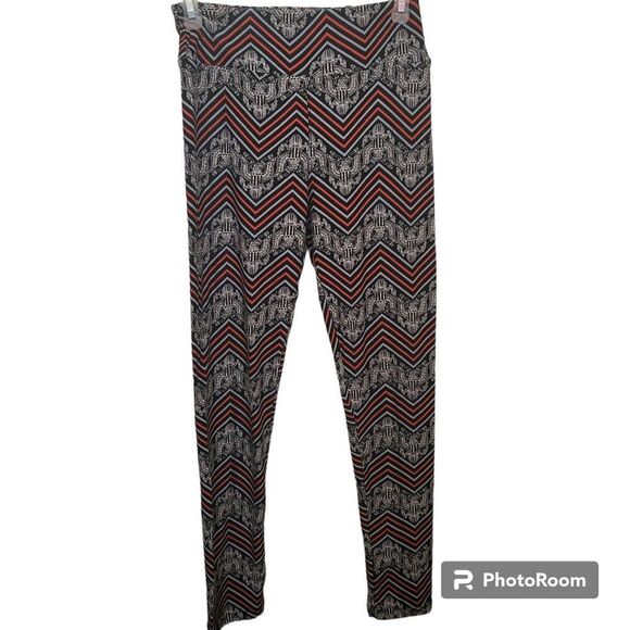 LuLaRoe Eagle Flag Patriotic Leggings - Picture 1 of 4